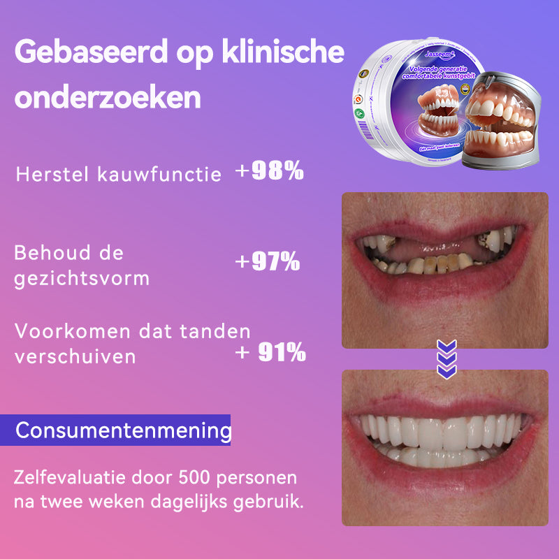 Jasseemยฎ Volgende Generatie Comfortabele Kunstgebit