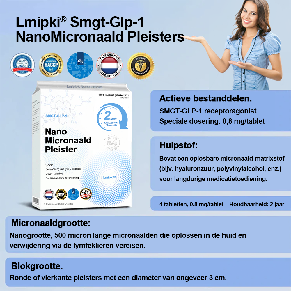 Lmipkiยฎ NIDDK-Tirzepatide Nano Microneedle Pleister