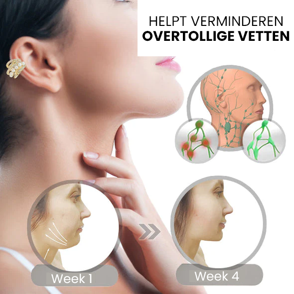 Lymfekracht Auriculotherapie Witte Onyx Oormanchet