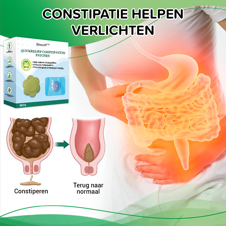 Snelle verlichting constipatiepleisters