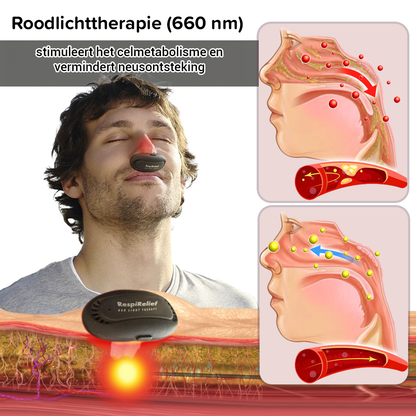 RespiRelief rood licht neustherapie-instrument