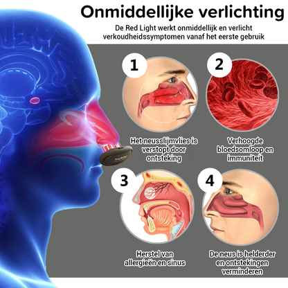 RespiRelief rood licht neustherapie-instrument